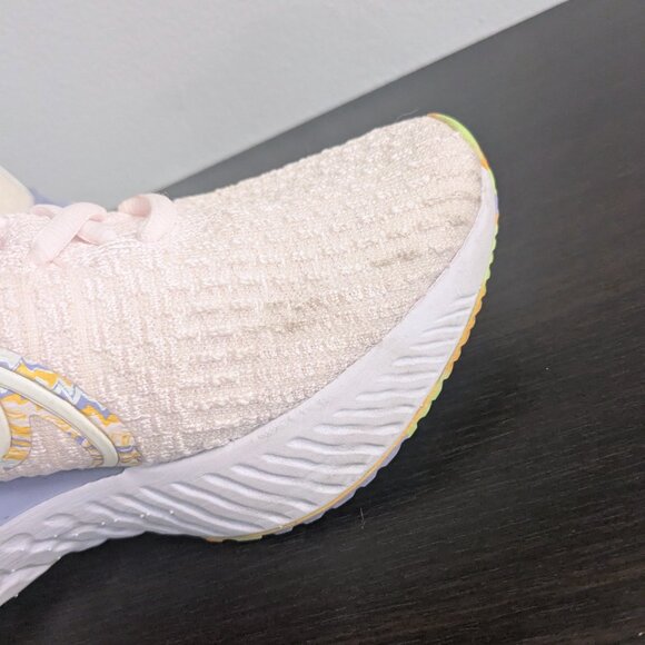 nike react flyknit pink 7.5 sneaker athletic shoe comfort - Picture 5 of 9